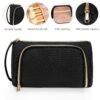 CUBETASTIC Makeup Bag, Small Cosmetic Bag with Makeup Brush Comparment, 2 in 1 Cute Make Up Organizer Pouch for Women Girls, Portable Travel Toiletry Bag - Image 5