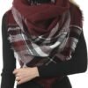 Women's Plaid Blanket Winter Scarf, Warm Cozy Tartan Wrap Oversized Shawl Winter Scarves for Women - Image 5