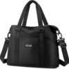 HUANLANG Travel Duffel Bag Carry On Tote Bags for Women,Weekender Overnight Bag with Shoes Compartment,Sports Tote Gym Bag - Image 8