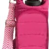 Water Bottle Carrier Bag - Quilted Crossbody Water Bottle Holder with Strap, Stylish Puffer Tote Bag for Water Bottle, Water Bottle Sling Bag for Outdoor Travel