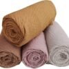MANSHU 4PCS Women Soft Cotton Hemp Scarf Shawl Long Scarf, Scarf and Wrap, Big Head Scarf - Image 6