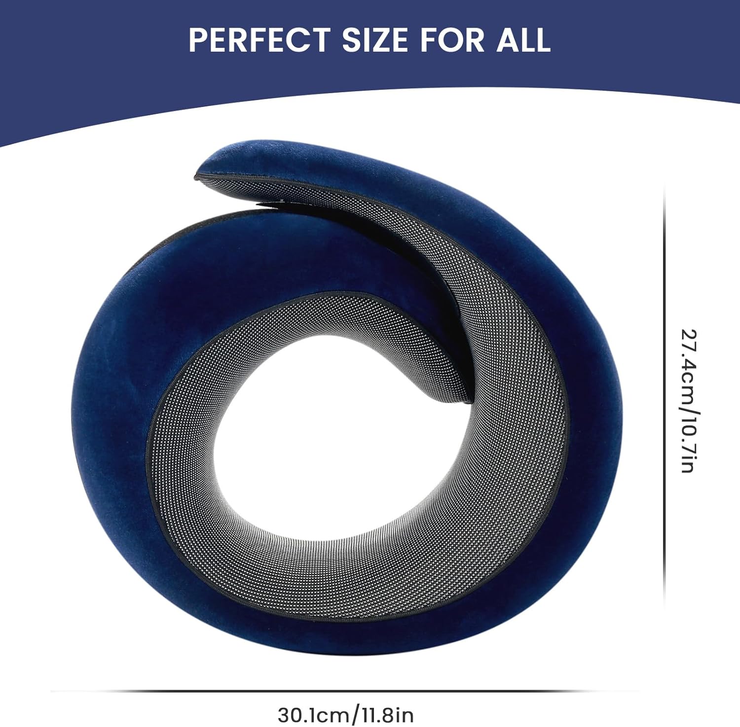 2024 New Memory Foam Travel Pillow for Airplanes,Neck Pillow for Traveling,Neck Plus Travel Pillow,Wander Neck Plus Travel Neck Pillow - Image 5