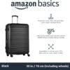 Amazon Basics Expandable Hardside Luggage, Suitcase with Wheels, 30-Inch Spinner with Four Spinner Wheels and Scratch-Resistant Surface, Black - Image 2
