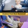 Airplane seat Extender for Kids，Airplane Bed for Toddler,Toddler Airplane Travel Essentials-Portable Toddler Travel Plane Bed, Toddler Airplane Bed Must Haves for Kids Baby - Image 2