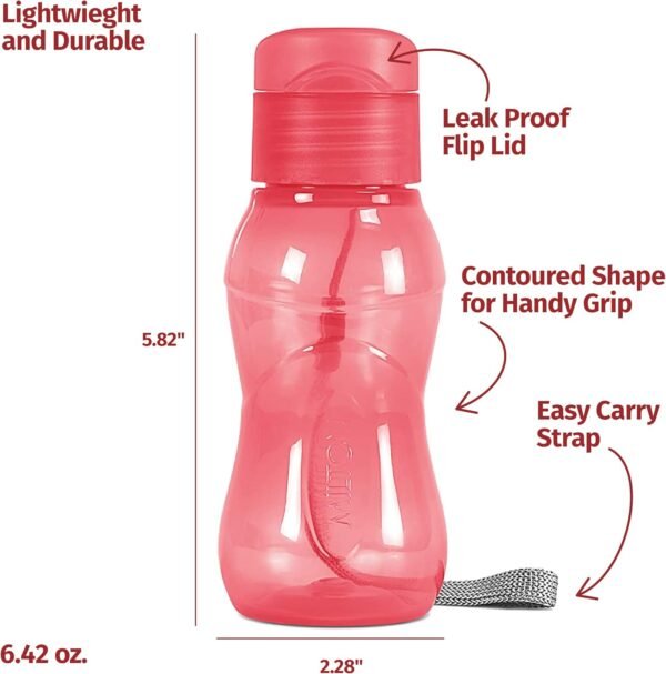 MILTON 16 pack 6 oz Kids Water Bottle for School Leak Free Flip Lid- Portable Small Sports Water Bottle for Adults Carry Strap Party Favors for Kids Treats Prizes Gifts Goodie Bag Stuffers Bulk Pack - Image 5