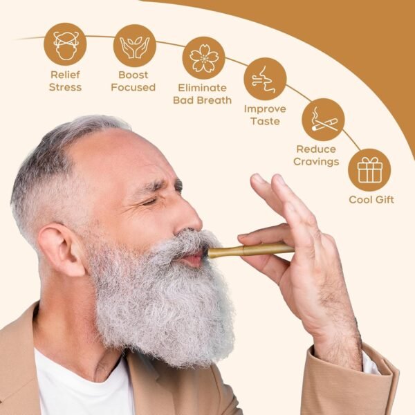 Quit Smoking Inhaler,Essential Oil Inhaler,Portable Smokeless Inhalers,Wooden Vaporless Inhaler,Mini Travel Essentials,Gifts for Men Who Have Everything,Gifts for Women - Image 3