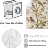 Vintage Birds and Blossoms Flannel Blanket Soft and Cozy Perfect for Kids and Adults Ideal for Home Travel and Outdoor Use 50x60 inches - Image 5