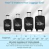 KENOBEE Travel Luggage Cover Suitcase Protector, Washable Dust Proof Anti-Scratch Elastic Thickened Spandex Protective Baggage Case With Concealed Zipper Fits 22-24 inch Luggage - Image 2