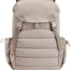 BAGSMART College Laptop Backpack, Large Opening Travel Backpack for Women,TSA Approved Personal Item, Outdoor Backpack for 15.6 Inch Laptop, Water-Resistant Casual Daypack, Camel