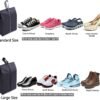 YAMIU Travel Shoe Bags Set of 4 Waterproof Nylon with Zipper for Men & Women, Black - Image 3