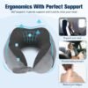 Neck Pillow for Traveling, Travel Pillows for Airplanes,100% Pure Memory Foam Travel Neck Pillow, Adjustable Flight Pillow, Portable Plane Accessories with Eye Mask, Earplugs, Carry Bag - Image 9