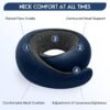 2024 New Memory Foam Travel Neck Pillow for Airplanes，Ultimate Comfort and Support, Ideal for Airplane and Car Travel ，Compact, Convenient, and Versatile Airplane Sleeping Pillow. - Image 8