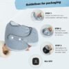 Travel Neck Pillow - Compressible Medium Firm Memory Foam Pillow with 2-in-1 Silky Washable Pillowcase, Carry Bag Included, Ideal for Airplane, Car, Home, and Office,Travel Essential. - Image 4