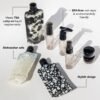 Kitsch 11 Pack Travel Bottles for Toiletries - TSA Approved Refillable Leak Proof Travel Size Containers | Travel Essentials Kit | Travel Bottles Set for Shampoo, Conditioner & Lotion - Image 3