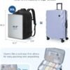 BAGSMART Travel Backpack Carry On Flight Approved for Women Men, TSA Approved Luggage, Large Personal Travel Bag Fit 17 Inch Laptop, 30L Water Resistant Stylish Backpack, Black - Image 3