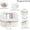 Small Clear Makeup Bag for Women, Mini Cosmetic Bag Toiletry Bag Organizer,Waterproof Travel Make Up Bag Pouch with Zipper,Travel Essentials Present for Mom Wife (White, Mini) - Image 2