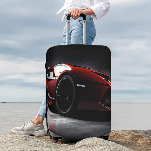 Travel Luggage Cover Elastic Suitcase Cover Speed Sport Car Luggage Covers Luggages Protector Covers for Travel Anti-Scratch Luggages Decorative Cover for Adult (18-32 inch) - Image 6