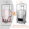 Clear Luggage Cover, 20 Inch Travel Suitcase Cover, Luggage Cover Protector Tsa Approved Fully Transparent Waterproof Dustproof Anti-Scratch(16.93" H x 13.78" L x 9.45" W) - Image 5