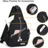 MOSISO Mini Sling Backpack,Small Hiking Daypack Travel Outdoor Casual Sports Bag - Image 2
