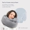 Huzi Infinity Pillow - Travel Neck Pillow - Versatile Soft 360 Support Scarf - Machine Washable - Home Travel Flight Road Trips (Grey) - Image 2