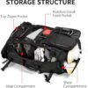 Travel Backpack Carry On Backpack Durable Convertible Duffle Bag Fit for 15.6 Inch Laptop for Men and Women hiking airplane shoes bag extendable three way uses multiple - Image 6