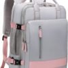 Large Travel Backpack for Women, 40L Carry On Backpack Airline Flight Approved with USB Charging Port Shoes Compartment, Personal Luggage Backpack Casual Daypack 15.6 Inch Laptop Backpack