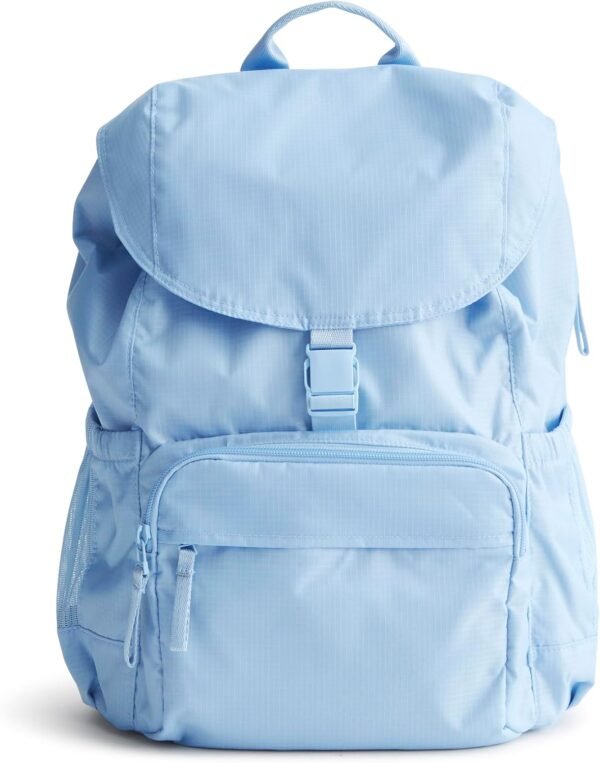 Vera Bradley Women's Ripstop Polyester Berkhill Backpack, Placid Blue, One Size - Image 4