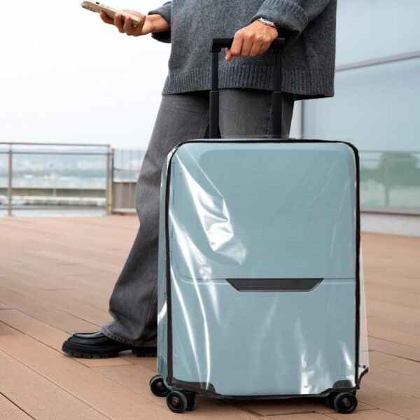 Clear Suitcase Cover Protectors Waterproof Luggage Cover Protector Pvc Transparent Travel Carry On Luggage Covers Suitcase Wrap Sleeve For Size 18-20inch Protective Cover Case For Wheeled Luggage - Image 6
