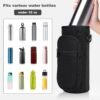 Water Bottle Holder with Strap, Water Bottle Carrier Bag with Phone Pocket, Shoulder Hand Strap Insulated Neoprene 32/40 oz Water Bottle Sleeve for Walking Hiking Camping Gym - Image 5