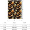 Fall Maple Leaf Pumpkin Spider Web Blanket Throw Blanket Travel Blanket Warm Flannel Fleece Blankets Cozy Soft Blanket Gifts for Women Men Girls Boys Pet Kids 50"x40" - Image 8