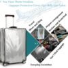 3PCS Luggage Cover Clear PVC Suitcase Cover Transparent Luggage Protector Suitcase Cover Set for Luggage Set of 3 Suitcase Covers for Luggage Travel Luggage Sleeve Protector (20 24 28Inch) - Image 5