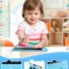 KOKODI LCD Writing Tablet, 10 Inch Colorful Toddler Doodle Board Drawing Tablet, Erasable Reusable Electronic Drawing Pads, Educational and Learning Toy for 3-6 Years Old Boy and Girls - Image 4