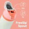 Owala FreeSip Insulated Stainless Steel Water Bottle with Straw for Sports and Travel, BPA-Free, 24-oz, Orange/Green (Camo Cool) - Image 2