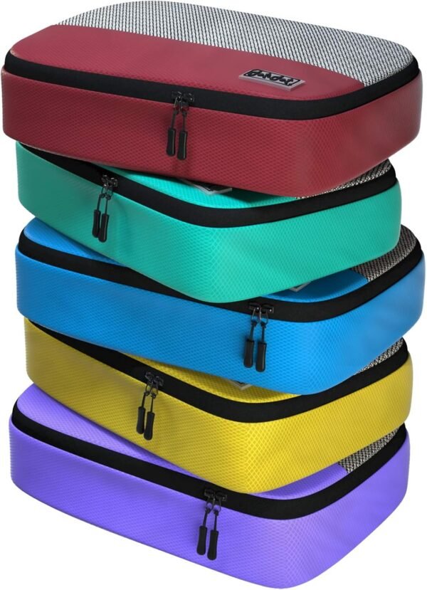 Packing Cubes for Suitcases - 5 Pcs set of Packing Cubes for Travel - Packing Cubes for Carry on Suitcase Organizer Bags - Travel Cubes Travel Organizer Bags for Luggage
