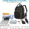 LOVEVOOK Laptop Backpack for Women, 15.6 Inch, Black, Quilted Commuter Backpack with USB Charging Port, Water Resistant, Lightweight Travel Work Backpack - Image 7