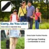 Nuovoware Water Bottle Carrier Bag, 25oz/32oz Bottle Pouch Holder, Adjustable Shoulder Hand Strap 2 Pocket Sling Neoprene Sleeve Sports Water Bottle Accessories for Hiking Travelling Camping - Image 3