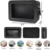 Clear Makeup Bag, Travel Toiletry Bag with Zipper, Clear Cosmetic Organizer Fit Carry-on Travel Essentials,Clear Cosmetic Bags for Women Men Multipurpose Portable Cosmetic Organizer(BLACK 1) - Image 2