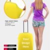 JEOCODY Travel Luggage Cover Cherry Blossom Washable Spandex Travevl Luggage Protector Baggage Suitcase Cover Apply to 18-32 Inch Travel Suitcase - Image 3