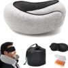 Travel Neck Pillows for Airplanes 2024 New Travel Pillow Neck Travel Pillow Memory Foam Airplane Pillow Soft Airplane Neck Pillow(Light Gray)