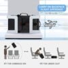 G-FAVOR 40L Travel Backpack, Vintage Canvas Rucksack Convertible Duffel Bag Carry On Backpack Fit for 17.3 Inch Laptop Bag - Image 5