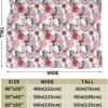 (Color Skulls) Print Fall Throw Blanket Personalized Soft Flannel Blanket for Bed Couch Sofa, Blanket for Lightweight Fuzzy Cozy Blankets for Travel Office Home 50"X40" - Image 4