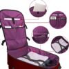 Underseat Carry-On Backpack Luggage, 15-inch Laptop Lightweight Backpack with trolley strap, Travel Commute Gym Sport, 17L Red Wine - Image 3