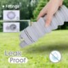 Collapsible Water Bottle for Adults, Boys, Students, Kids, Reusable Silicone Foldable Water Bottles for Travel Camping Hiking, Portable Sports Water Bottle, Gray - Image 3