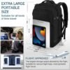 Dinictis 40L Travel Backpack Carry on Flight Approved, Backpack Suitcase for Travel, Personal Item Travel Bag fits 17 inch Laptop- Black - Image 5