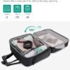 BAGSMART Rolling Laptop Bag, Briefcase with Wheels Fits 17.3 Inch Laptop, Overnight Rolling Bag with TSA Lock, Computer Bag for Travel/Men/Women, Black - Image 2