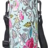 Neoprene Water Bottle Sling Case Bag Carrier Holder - 750ML/24oz Water Bottle Sleeve Strap Cooler Cover for Men Women Kids Travel School Camping Walking Hiking Running(Blue Flowers)
