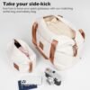 Coolife Suitcase Set 3 Piece Carry On Hardside Luggage with TSA Lock Spinner Wheels (White, S(20in)) - Image 5