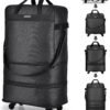 Hanke Suitcases with Wheels Expandable Foldable Luggage Bag Suitcase Collapsible Rolling Travel Bag Duffel Bag for Men Women Lightweight Suitcases without Telescoping Handle