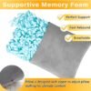 2 Pack Small Pillow, Memory Foam Mini Pillow 11 X 7 Inches for Travel, Sleeping, Nap and Neck, Knee, Lumbar Support, Tiny Pillow Cushion for Pet, Dogs (Grey) - Image 2