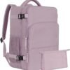 Travel Backpack, Carry On Backpack, Personal Item Bag for Airlines, Lightweight Casual Work College Gym Hiking Daypack Weekender bag, Laptop Backpack, Light Purple